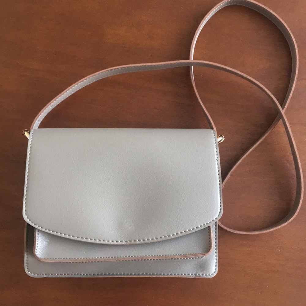 Sole Society Michelle gray crossbody, faux leather